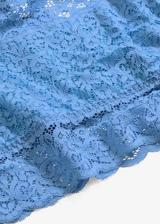 Bustieră din dantelă elastică • albastru • magazin bonprix