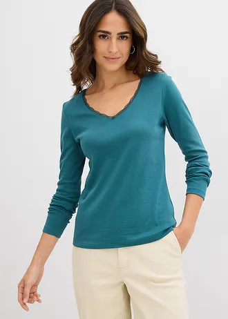 T-shirt manches longues, Couleur: vert poivre