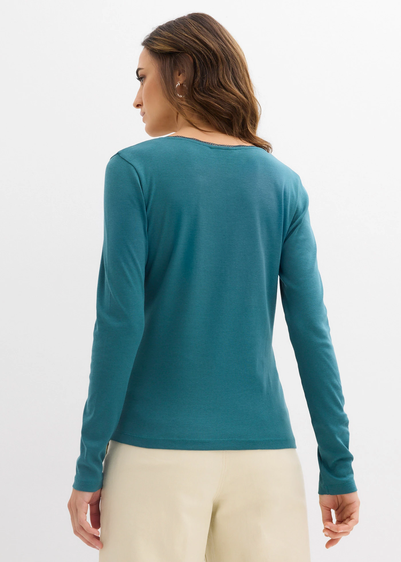 T-shirt manches longues • vert poivre • Boutique bonprix