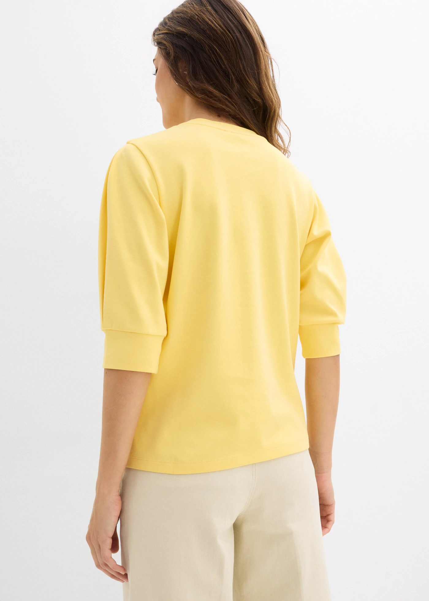 Sweat 100% coton • jaune • Boutique bonprix