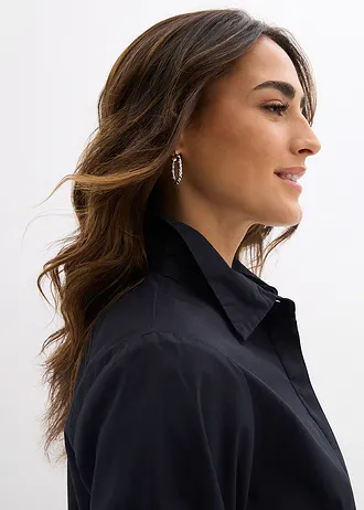 Blouse van biologisch katoen • zwart • bonprix online shop