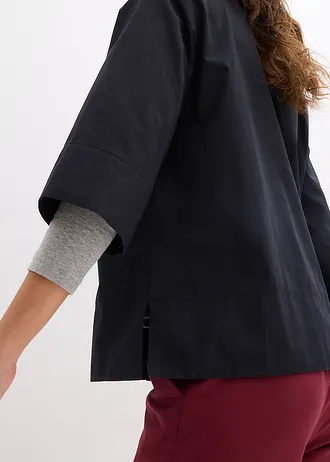 Bluză din bumbac organic 100% • negru • magazin bonprix