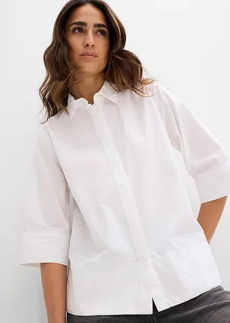 Chemise 100% coton • blanc • Boutique bonprix