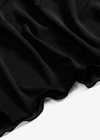 Neglijeu fără armătură, cu dantelă cu inimioare • negru • magazin bonprix