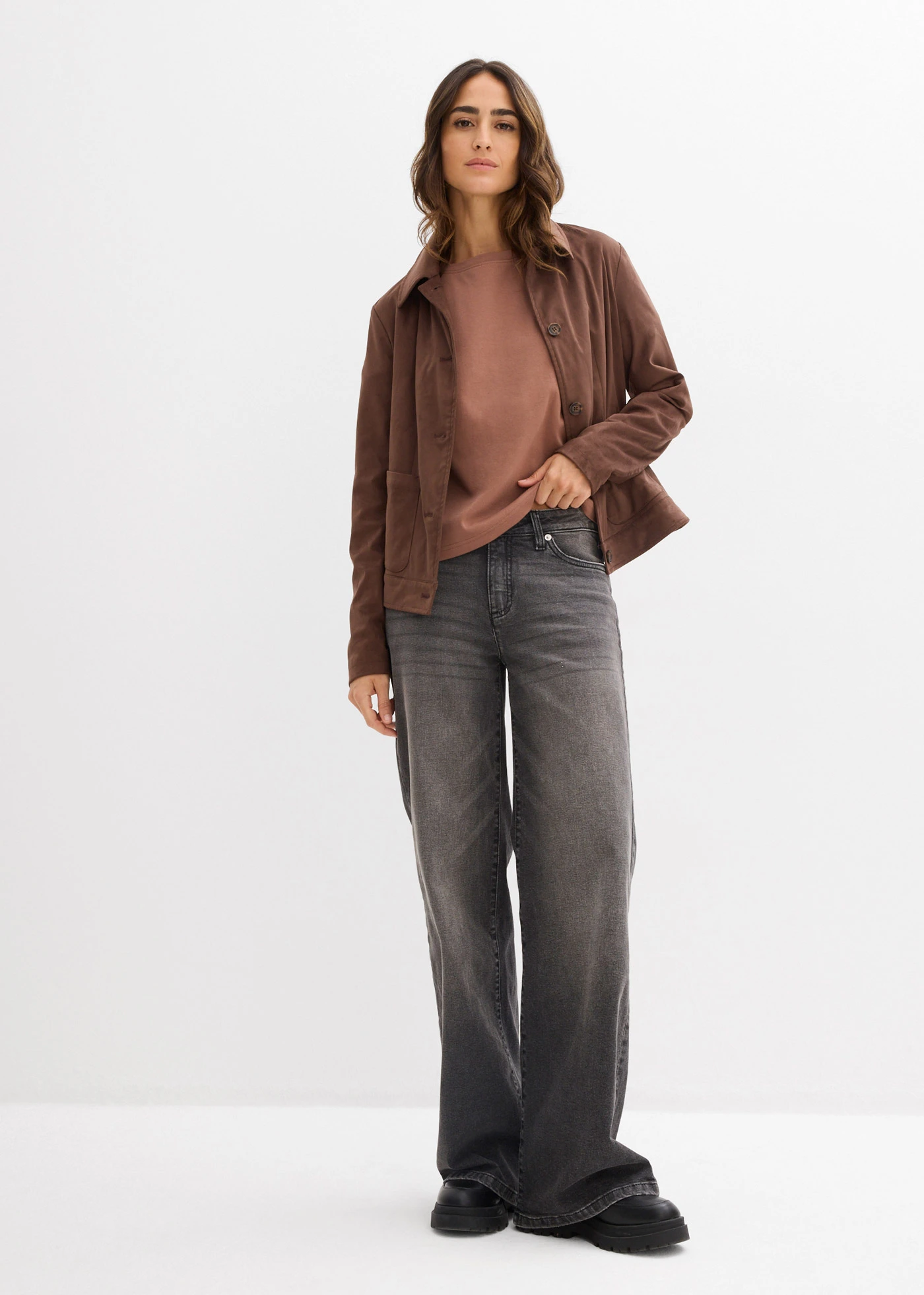 Bluză tricot • maro castaniu • magazin bonprix