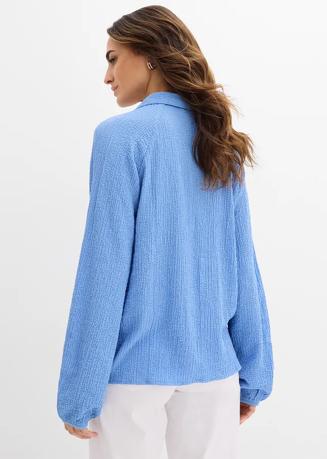 Tuniek met viscose, Kleur: middenblauw