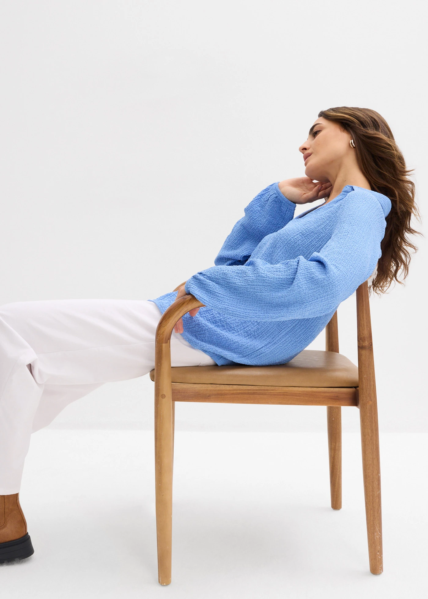 Tuniek met viscose • middenblauw • bonprix online shop