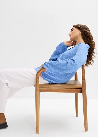 Tunică cu viscoză • albastru mediu • magazin bonprix