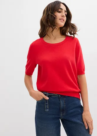 Cienki sweter • truskawkowy • sklep bonprix