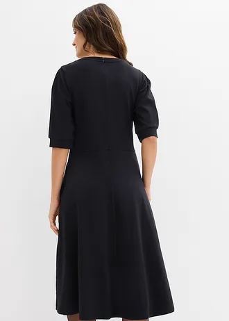 Robe T-shirt en coton épais • noir • Boutique bonprix