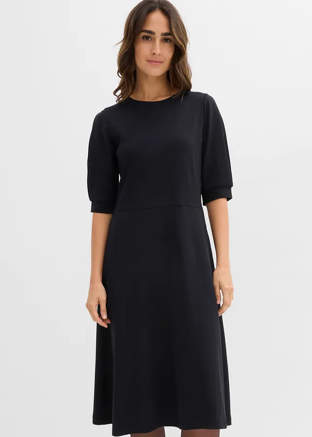 Robe T-shirt en coton épais • noir • product-page.page-title-suffix