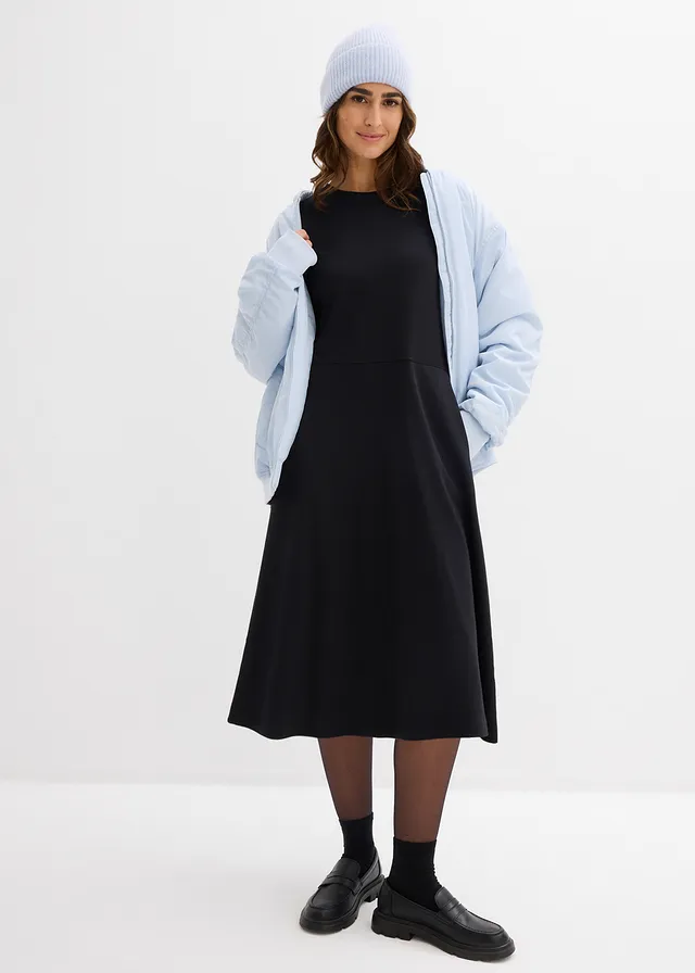Robe T-shirt en coton épais • noir • product-page.page-title-suffix