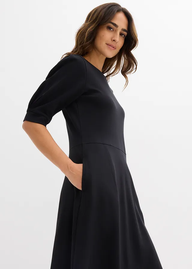 Robe T-shirt en coton épais • noir • product-page.page-title-suffix