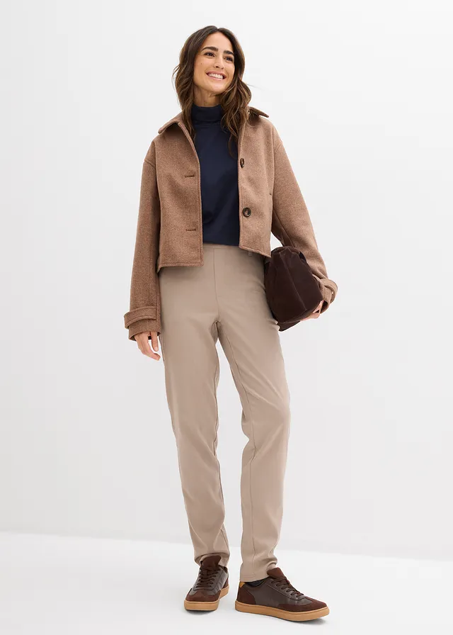 Chino van viscose-mix • taupe • product-page.page-title-suffix