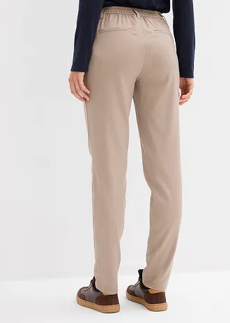 Pantaloni chino din mix de viscoză • gri-bej • magazin bonprix