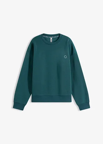 Pull sweat chaud et oversize, séchage rapide, Couleur: vert pétrole