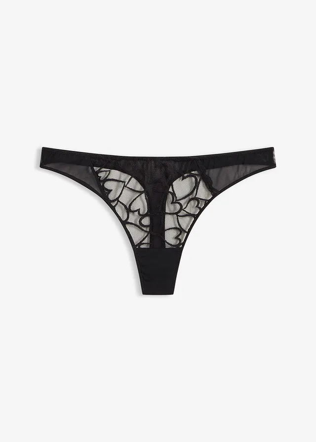 Mini string, Kleur: zwart
