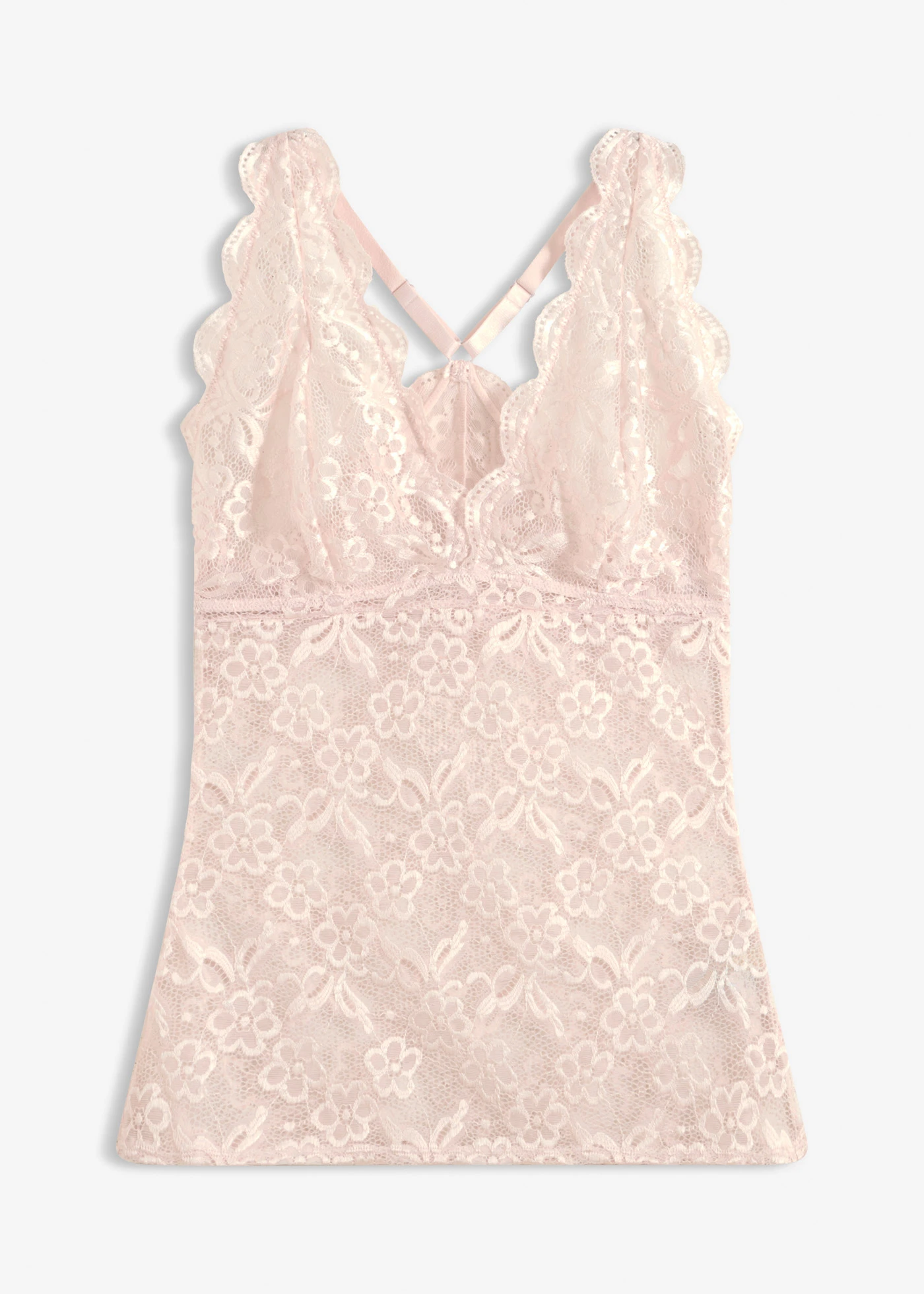 Top din dantelă fină • roz deschis • magazin bonprix