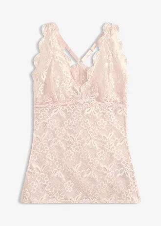 Top z jemné krajky • světle růžová • bonprix obchod