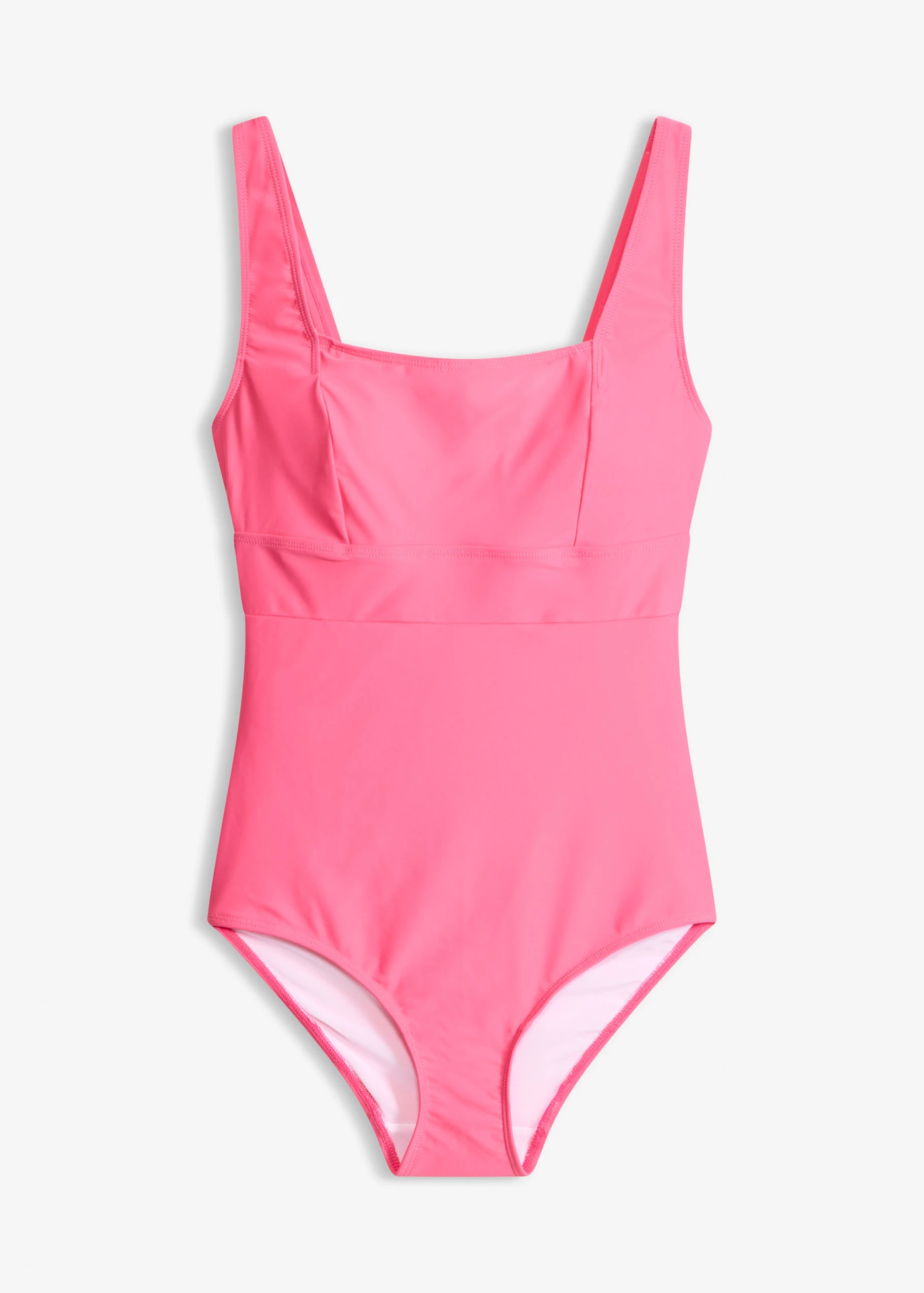 Maillot 1 pièce sculptant à encolure carrée, maintien modéré • prune • Boutique bonprix