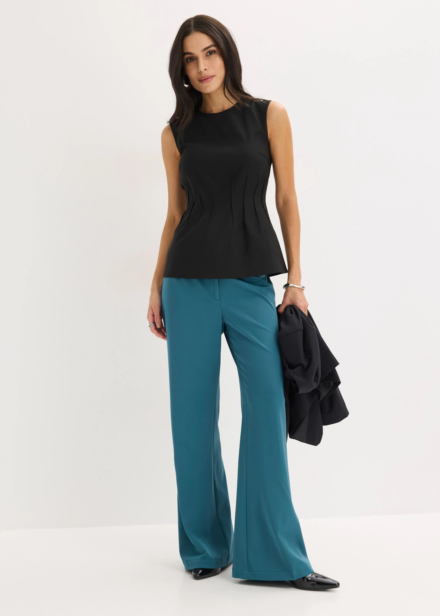 Top z bengaliny • czarny • sklep bonprix