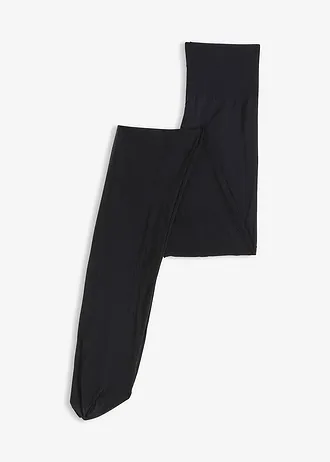 Jemné punčochové kalhoty s pohodlným pasem 30 DEN, barva: černá