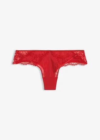 Chilot brazil din broderie, culoare: roșu-salsa