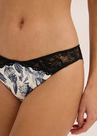 Mini slip van gedessineerd satijn • staalgrijs gedessineerd • bonprix online shop