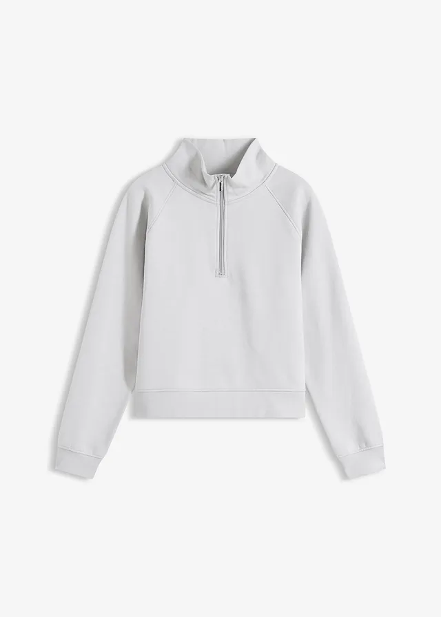 Sweat-shirt 100% coton, Couleur: gris acier