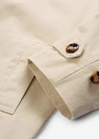 Trench à boutonnage simple • sable clair • Boutique bonprix