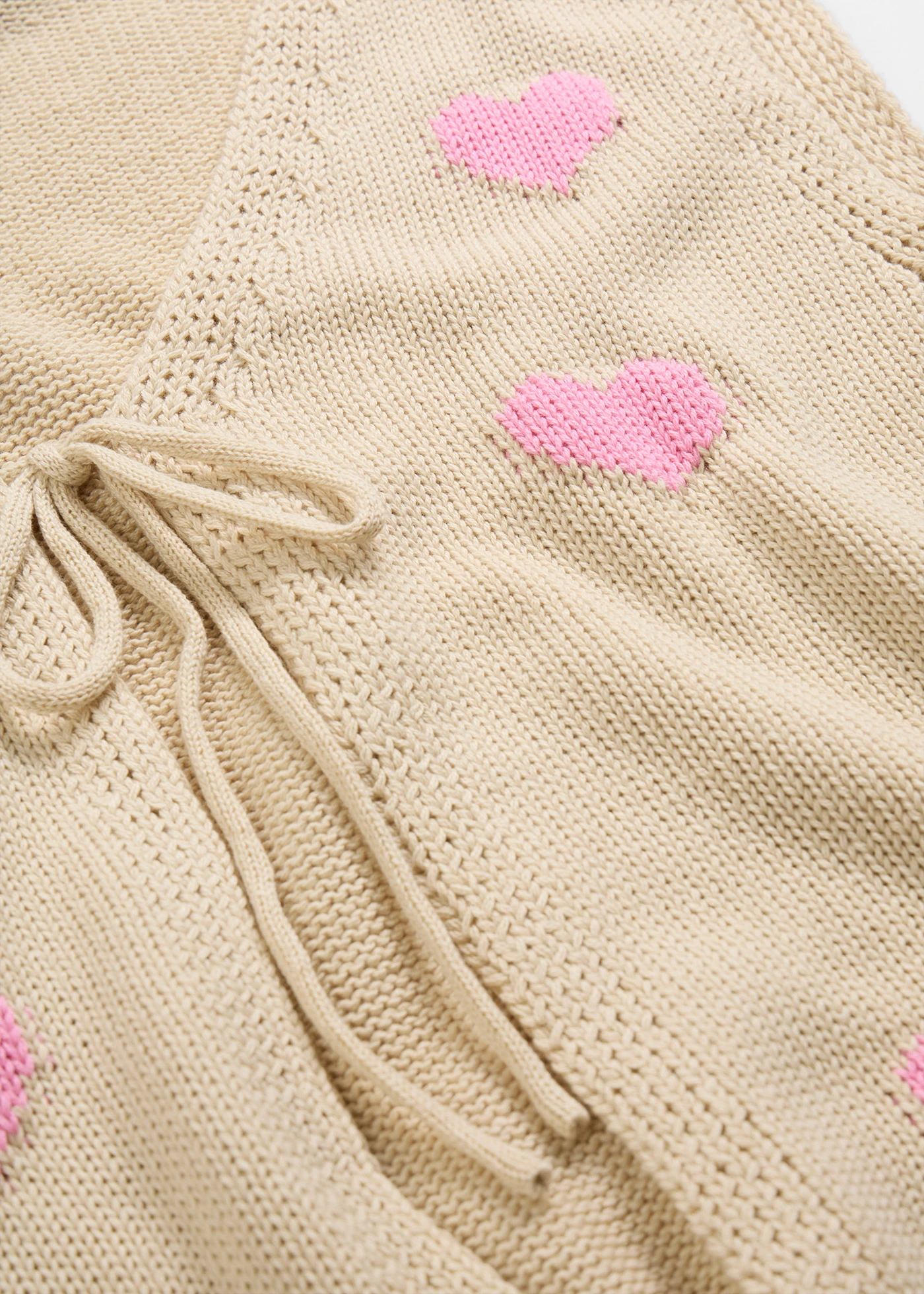 Gilet sans manches en maille • sable clair-rose • Boutique bonprix