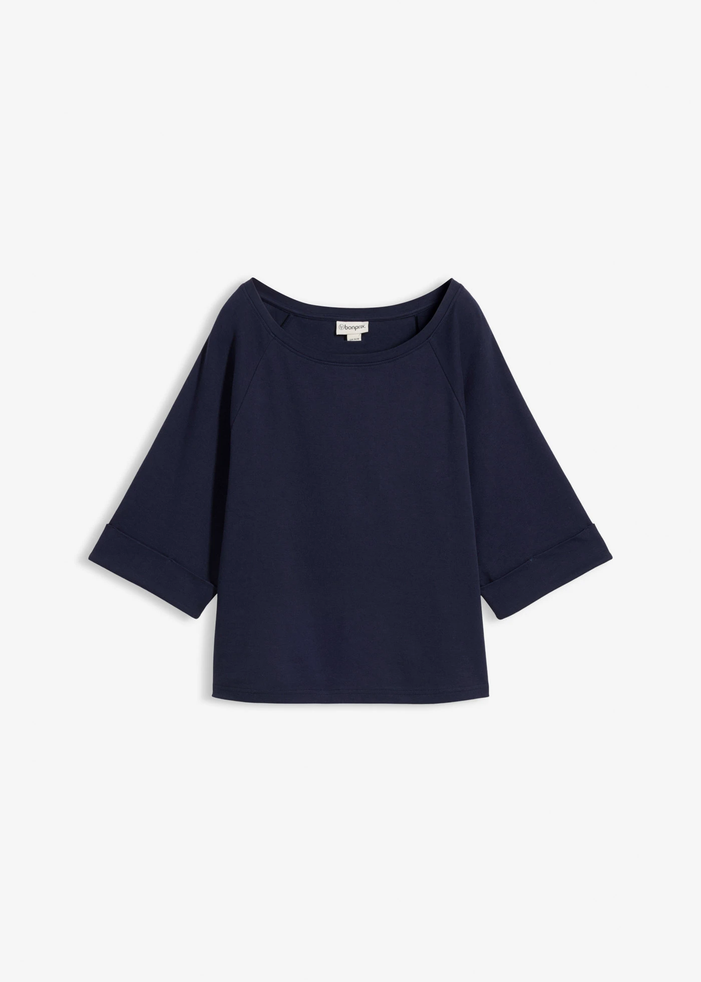 Raglan-shirt van zwaar biologisch katoen • donkerblauw • bonprix online shop