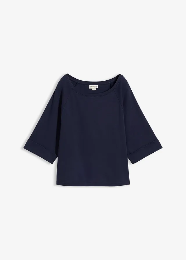 Raglan-shirt van zwaar biologisch katoen