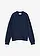 Oversized sweatvest van scuba, Kleur: donkerblauw