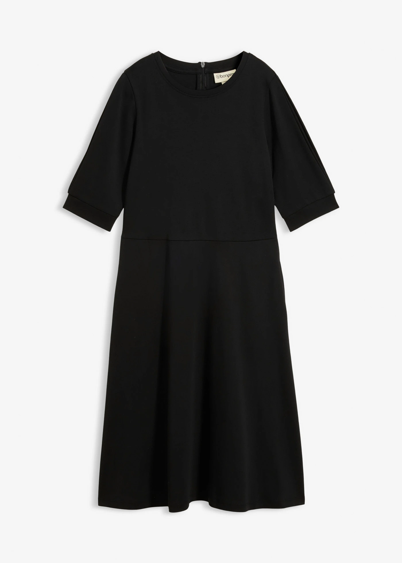 Úpletové šaty z těžké organické bavlny • černá • bonprix obchod