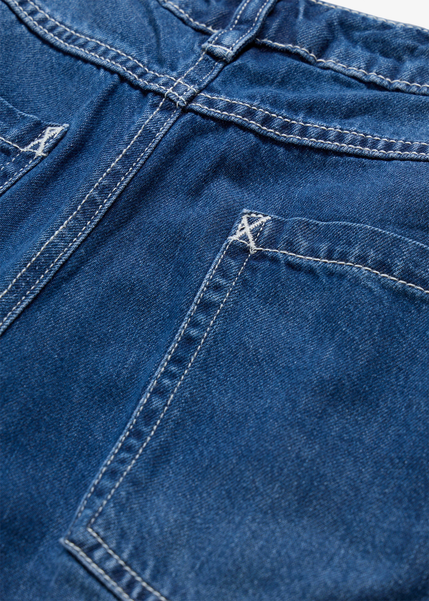 Wide leg jeans, mid waist • blauw denim used • bonprix online shop