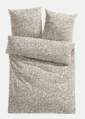 Lenjerie de pat din linou, culoare: crem