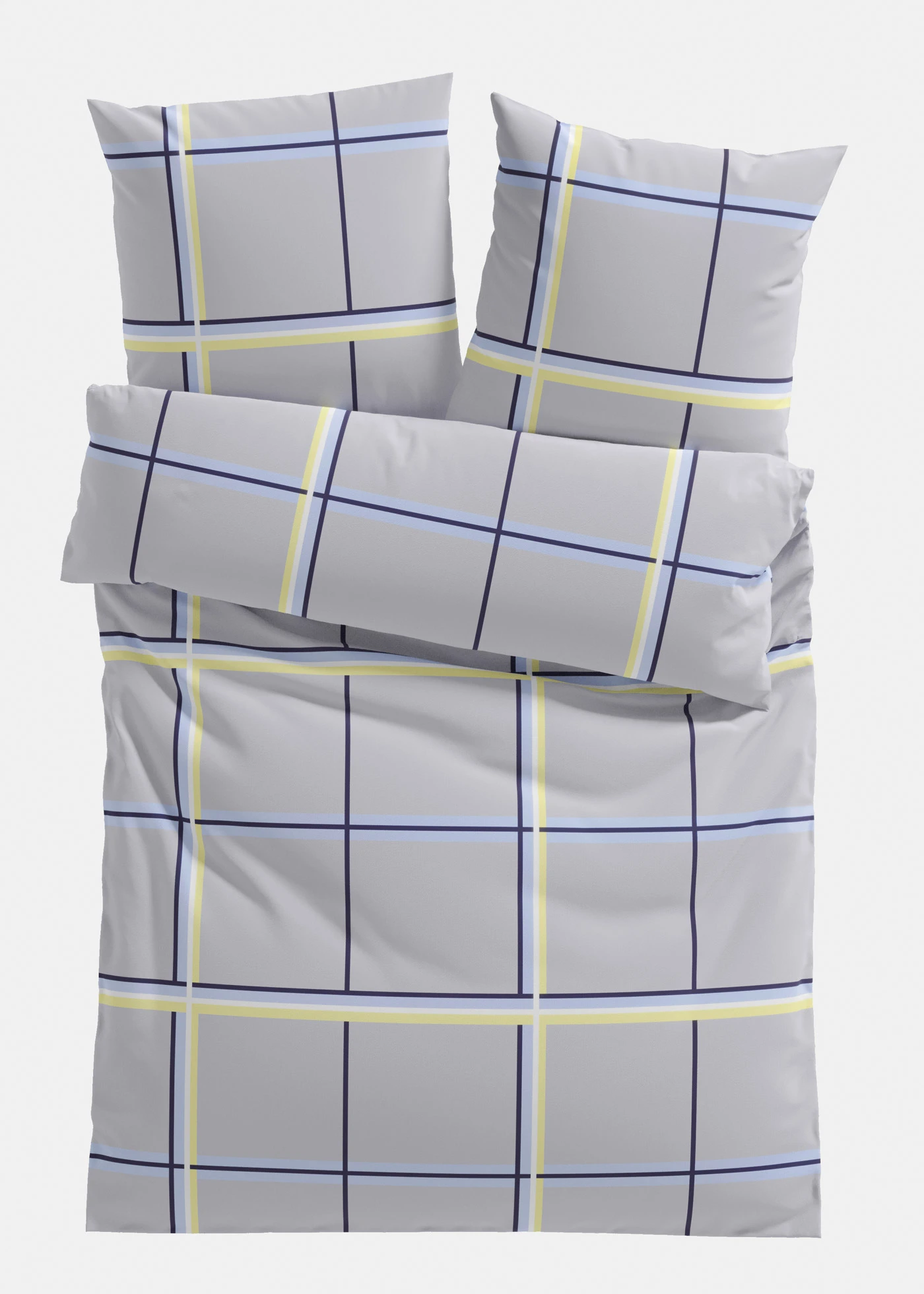 Lenjerie de pat din linou • gri-bej • magazin bonprix