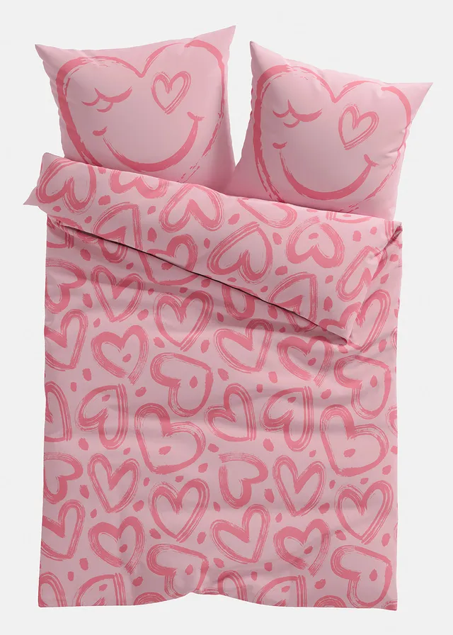 Dekbedovertrek katoenmix • pink • bonprix online shop