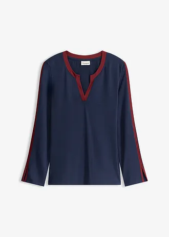 Longsleeve met split