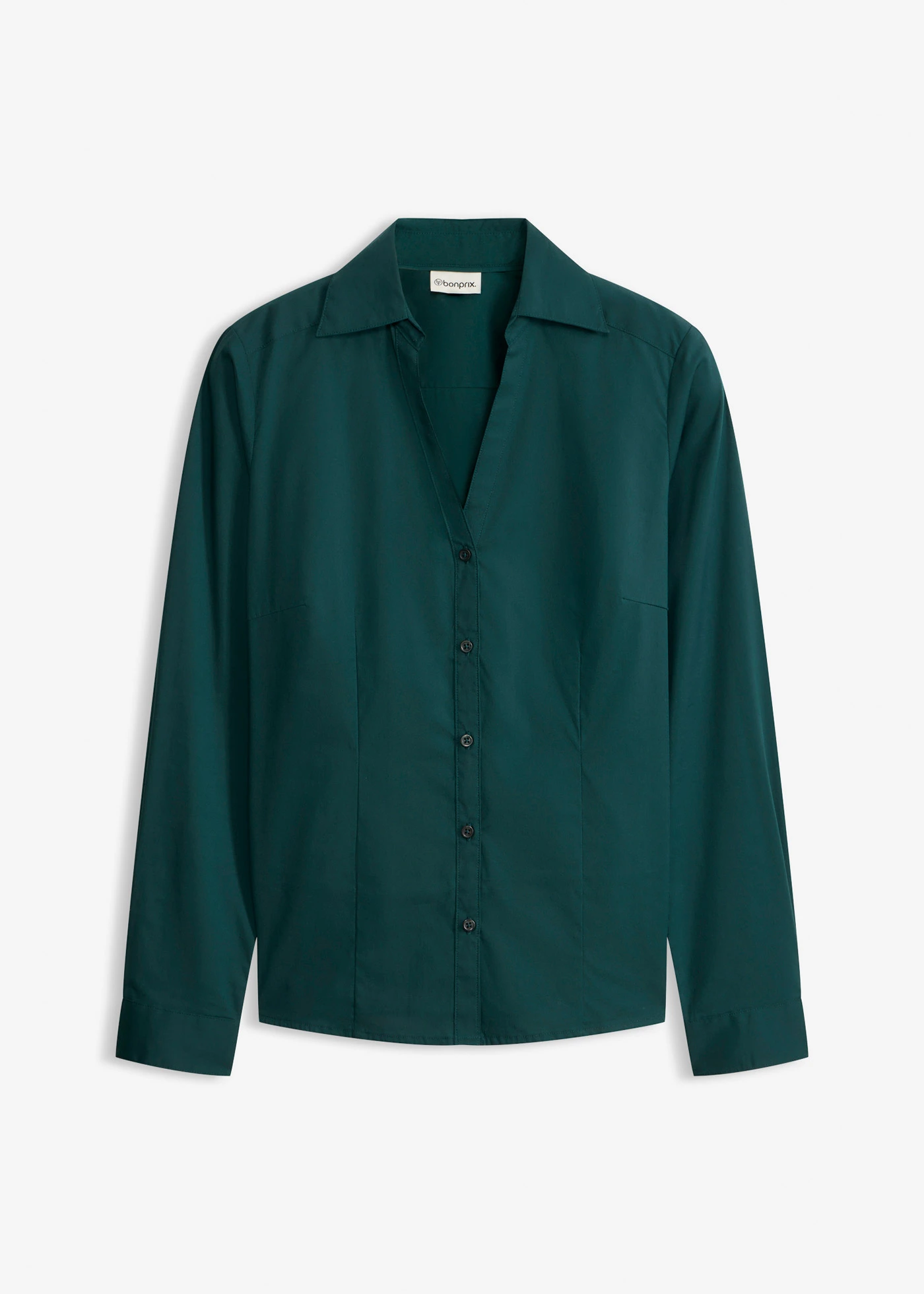 Cămașă cu stretch • verde profund • magazin bonprix