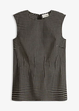 Top van bengaline • zwart-wolwit geruit • bonprix online shop