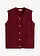 Mouwloos vest met viscose, Kleur: robijnrood