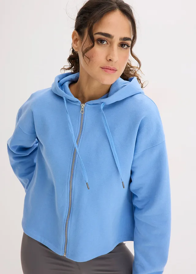 Sweatvest met biologisch katoen • middenblauw • product-page.page-title-suffix