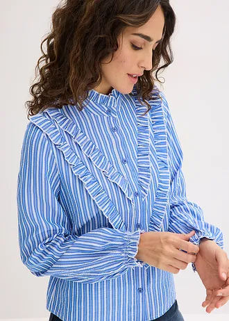 Bluză • albastru/alb dungat • magazin bonprix