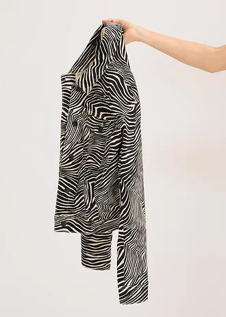 Jachetă din twill • nisipiu-negru zebra imprimat • magazin bonprix