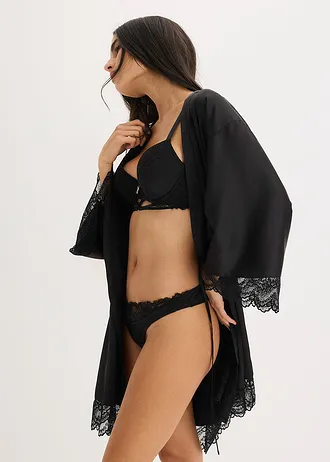 String met naadloze achterkant • zwart • bonprix online shop