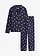 Pyjama doux, Couleur: bleu marine pois blanc
