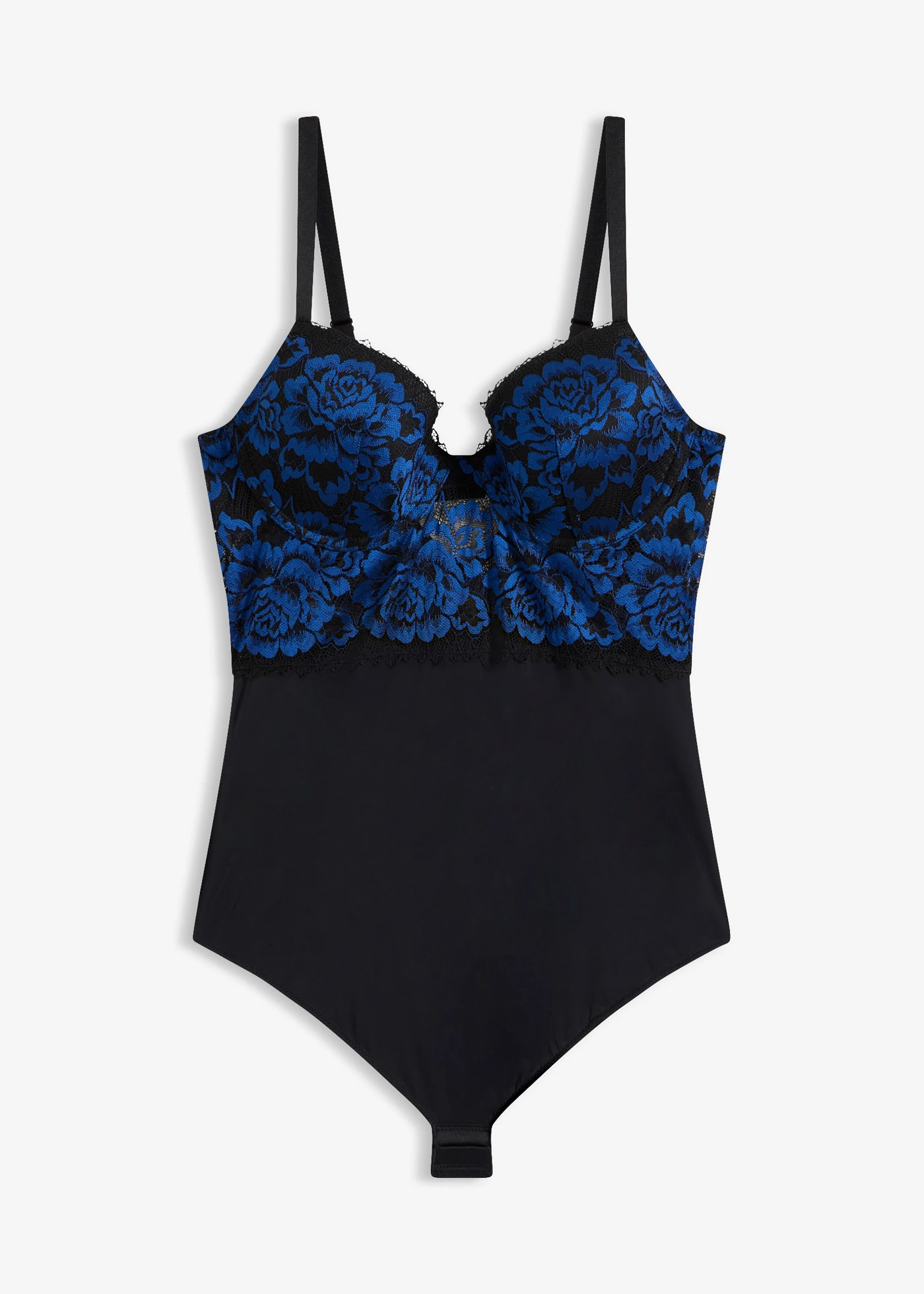 Body string din dantelă • negru-marin profund • magazin bonprix