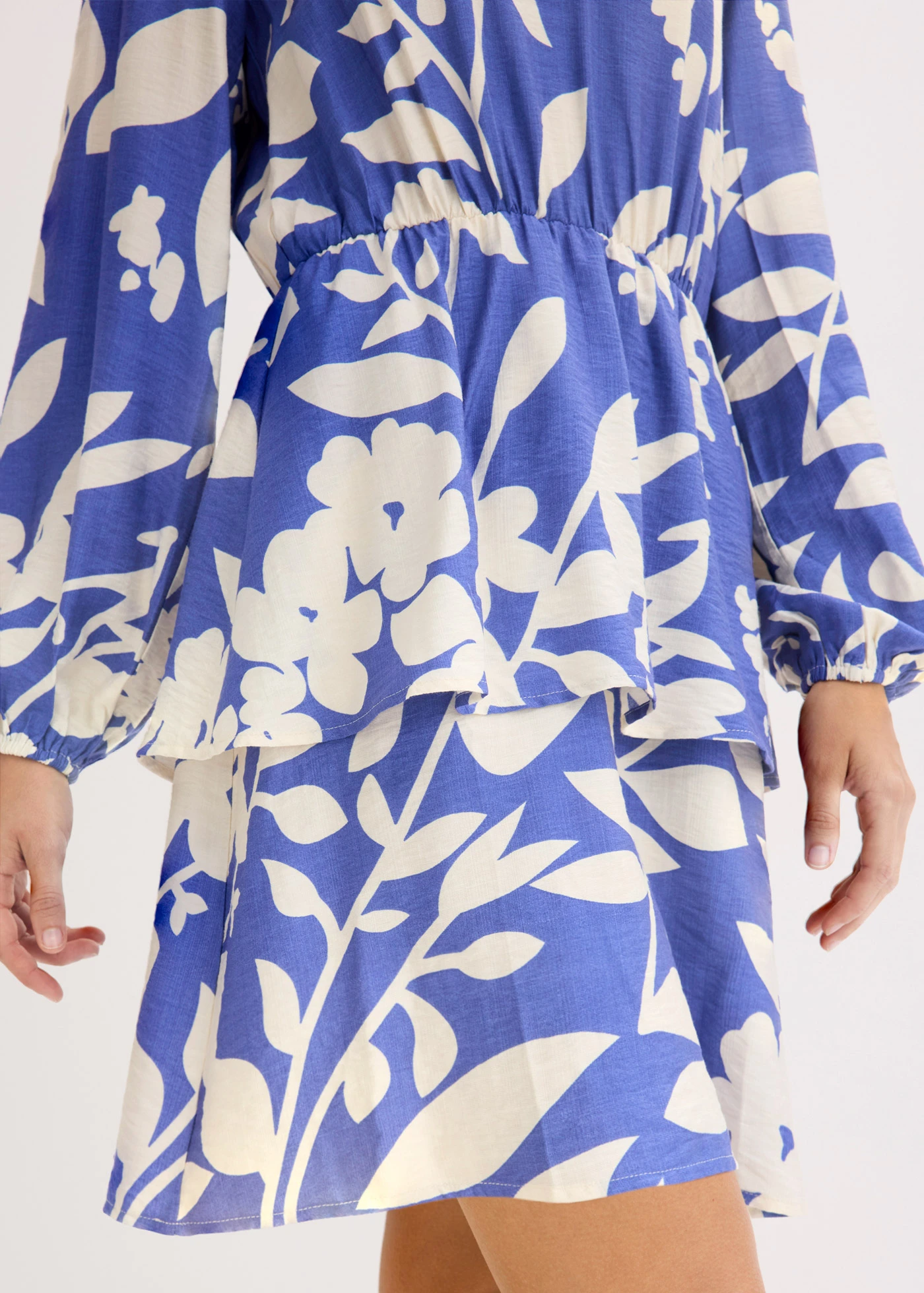 Robe-tunique • bleu floral • Boutique bonprix